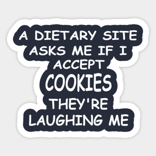 funny cookies Sticker